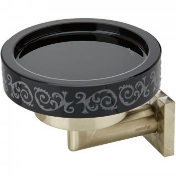 Pomdor - Jabonera Coco pvd Oro Mate - Negro Deco Heritage