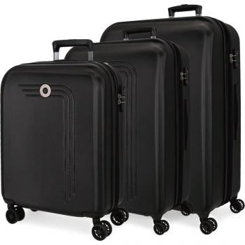 Movom - Juego de Maletas Riga rígidas 55-70-80cm negro