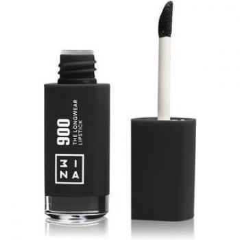 3INA The Longwear Lipstick 900 - Barra de labios líquida de larga duración, tono 900, color negro, 6 ml