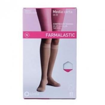 Medias Cortas de Compresión Normal Antracita Farmalastic Intelligent+ T4, 1 Par