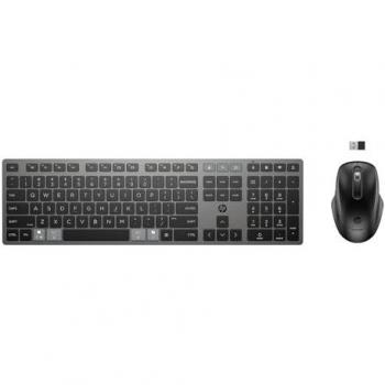Pack Teclado y Ratón Inalámbricos Recargables HP 720 - Bluetooth®, Carga USB Type-C®, Multidispositivo, Hasta 2 meses de batería teclado, 1 mes ratón, Negro