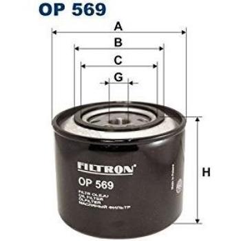 Filtron OP569 Bloque de Motor