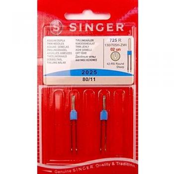 2 Original Singer universal Zwilling agujas coser 2025 grosor 80/11