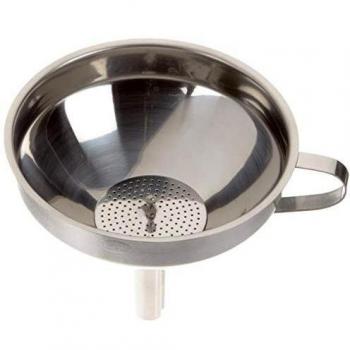 RÖSLE Stainless Steel Funnel with Removable Strainer, 12 cm, Dishwasher Safe