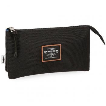 Pepe Jeans Cross Neceser de Viaje, 22 cm, 1.32 litros, Negro