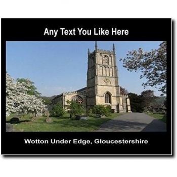 Wotton Under Edge, Gloucestershire, placa grande UK personaliseitonline