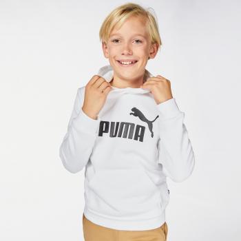 Puma Sudadera con Capucha Essential Big Logo Infantil Blanco Negro 152