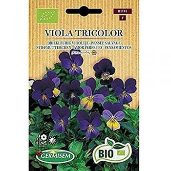 Germisem Orgánica Viola Tricolor Semillas de Pansy 0.3 g