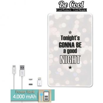 Becool® - Batería Externa Power Bank 4000 mah + Gratis 1 cable USB-MicroUsb
