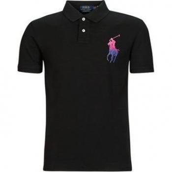 Ralph Lauren Men's Short Sleeve Black Polo Shirt - 100% Cotton Regular Fit