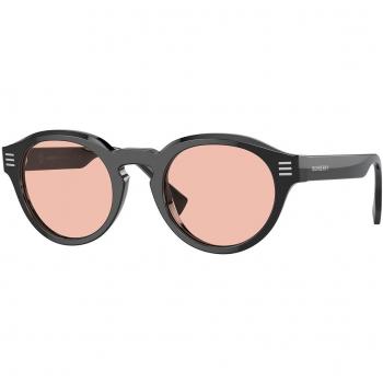 Burberry BE4404F Asian Fit 300184 Anteojos de Sol para Hombre Negros, diseño moderno, lentes oscuros, ajuste asiático, material resistente y ligero
