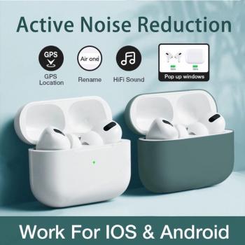 Auriculares Inalámbricos Bluetooth Estéreo Envolventes Intrauditivos con Control Táctil y Estuche de Carga para Teléfono y PC Blanco