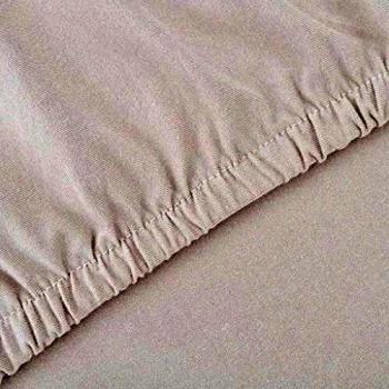 vidaXL Funda modelo elástica para sofá punto material algodón color beige reutilizable