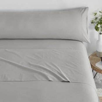 Juego de Sábanas Lisas Tres Piezas Tacto Extrasuave Microfibra - Varios Colores y Medidas - Fabricado en España