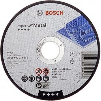 Bosch 2 608 600 219 disco de corte recto expert for metal as 46 s bf 125 mm 16 mm pack de 1