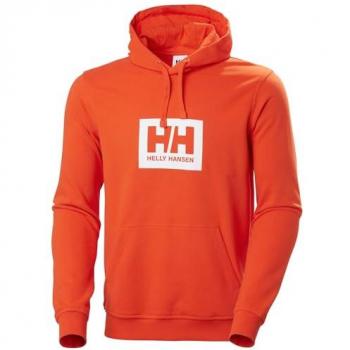 Helly Hansen Men's Classic Cotton Hoodie - Red L, Fire Orange L, Casual Long Sleeve