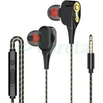 Auriculares In-Ear Roreta Estéreo con Graves y Micrófono Incorporado, Cable de 3.5mm para Smartphones