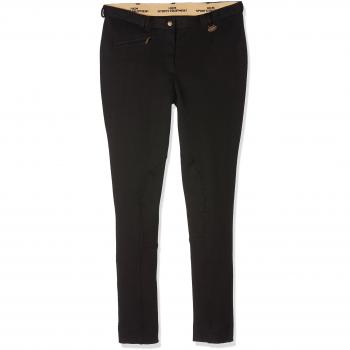 Hkm Pantalones de equitación Oxford Jodhpur para Mujer, Color Negro, Talla 17