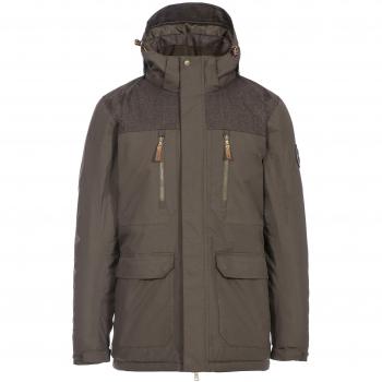 DLX Chaqueta impermeable Rockwell para hombre, Hombre, Chaqueta, MAJKRATR0011_PETM, marrón, M