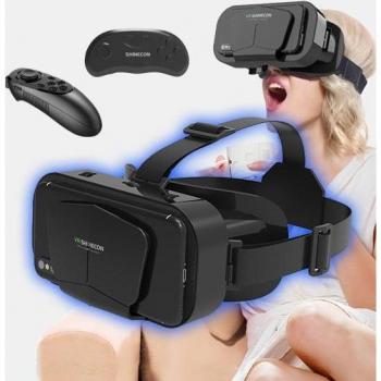 Gafas G10 VR, potentes con pantalla gigante y panorámica inmersiva para móviles, color negro