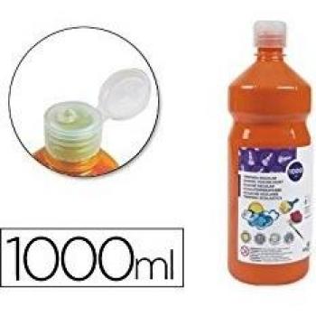 Liderpapel TP25 - Tempera liquida, 1000 ml, color naranja