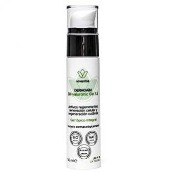 Dermoaim BiHyaluronic Gel 1.5 Pieles Sensibles 50 ml de gel - Viventie, serum facial con ácido hialurónico concentrado alto y bajo peso molecular, cosmética oncológica