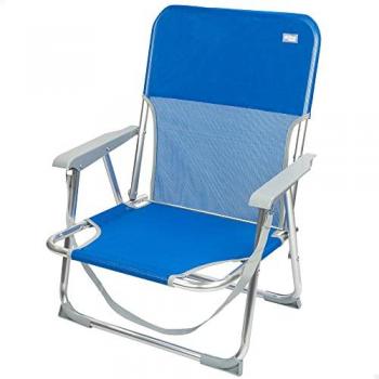 Silla Plegable Fija de Aluminio Aktive Beach 55x34x71 cm con Asa