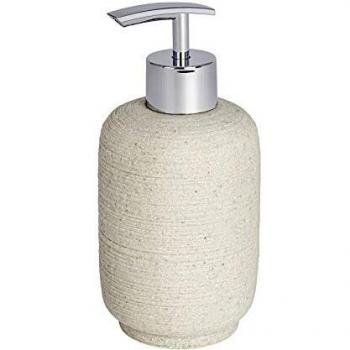 Wenko Goa Neo Dosificador de Jabón 0.3 L, Poliresina, Beige, 7.5x7.5x16 cm