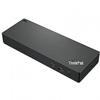 Lenovo ThinkPad Thunderbolt 4 Workstation Dock - Duplicador de Puerto - HDMI, 2 x DP, 2 x Thunderbolt - GigE - Negro, Rojo