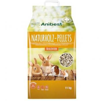 Pellets de Madera Natural Anibest para Animales Pequeños - 2 x 20 l (22 kg)