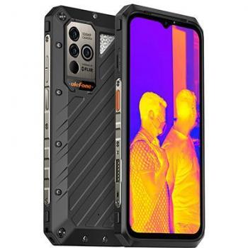 Ulefone Power Armor 19T Smartphone - 6.58 Display, Dual SIM, Android 12, 4G LTE, USB Type-C, 12GB RAM, 256GB Storage, 9600mAh Battery, Black