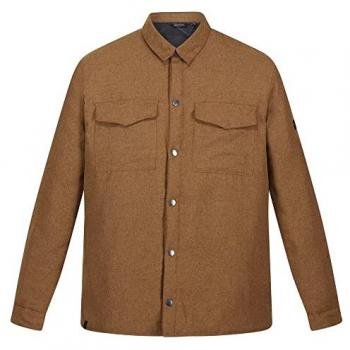 Regatta Men's Gawayne Insulated Long Sleeve Shirt - Dark Khaki, Green, Size S