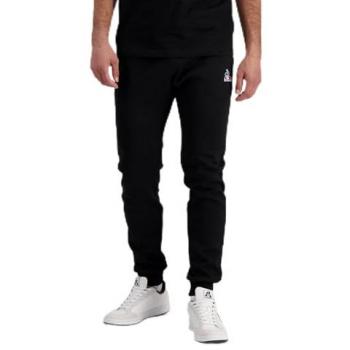 Le Coq Sportif Essentials Slim Fit Black Sweatpants for Men L
