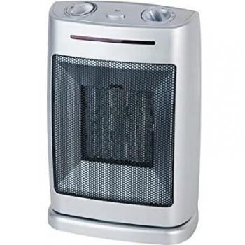 Calefactor Cerámico Oscilante Kekai Little Silver 1500W 20x15x30 cm