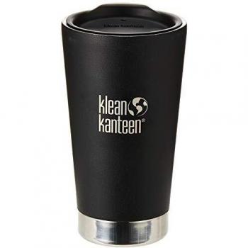 Klean Kanteen Vaso térmico 16oz Botella, Acero Inoxidable, Shale Black, 0 cm