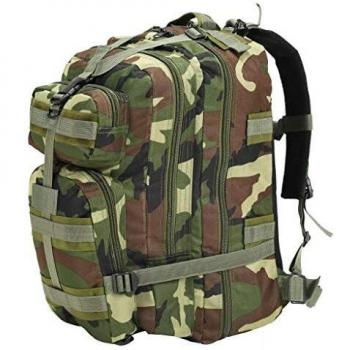 vidaXL Mochila Estilo Militar 50 L Camuflaje Campo Montaña Táctica Maniobras
