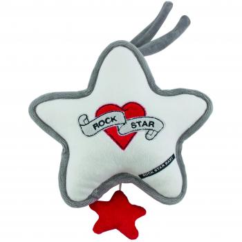 Rock-Star-Baby Spieluhr Heart&Wings für Babys weiß