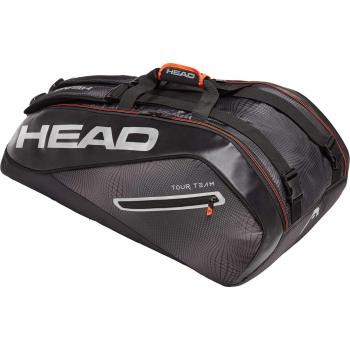 Head Tour Team 9r Supercombi® - Bolsa para Raqueta de Tenis, Color Negro/Plata, tamaño Talla única