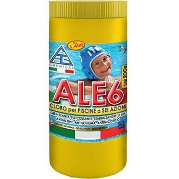 Cloro 6 Funciones para Piscina - Tabletas de 200 g (1,4 kg)