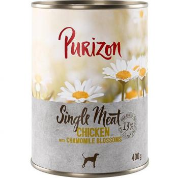 Purizon Single Meat - Pollo con flores de camomila (6 x 400 g)