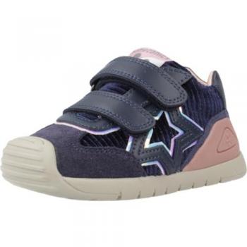 Biomecanics - Zapatillas deportivas de bebé niña con detalle lateral de estrella, doble cierre adherente, color azul marino, alta calidad, cómodas, para primeros pasos