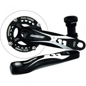 MSC Bikes MSC X11. Als 32-22D - Bielas integradas de Ciclismo, Color Rojo/Negro