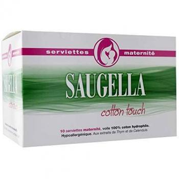 Serviettes Maternité Cotton Touch x 10 Saugella