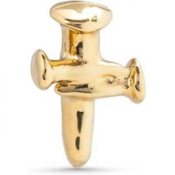 UNO de 50 Golden Cross Stud Piercing for Women