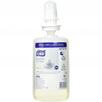 Tork 520701 Jabón en espuma extra suave / Jabón compatible con el sistema S4 / 1 litro / Neutro