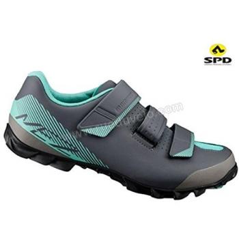SHIMANO SHME2PG360WL00 - Zapatillas Ciclismo, 36, Negro - Verde, Mujer