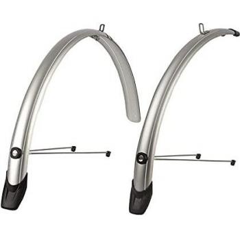 Polisport JGO.Guardabarros Towny 26 51 mm Repuestos, Adultos Unisex, Plata