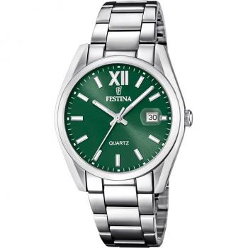 Reloj Festina F20683/5 de Acero Inoxidable con Correa Verde para Hombre