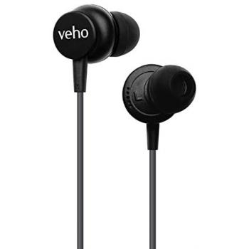 Auriculares In-Ear Estéreo Veho Z-3 con Micrófono Incorporado y Control Remoto - Gris