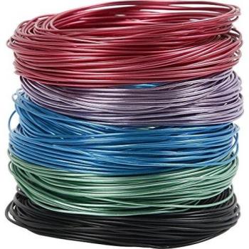 Hilo de Aluminio, 1,5 mm, Mezcla de Colores, 20 m (Paquete de 5)